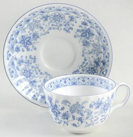 Shalimar Flat Cup & Saucer Set
