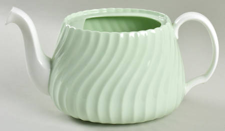 Shell Green Teapot No Lid