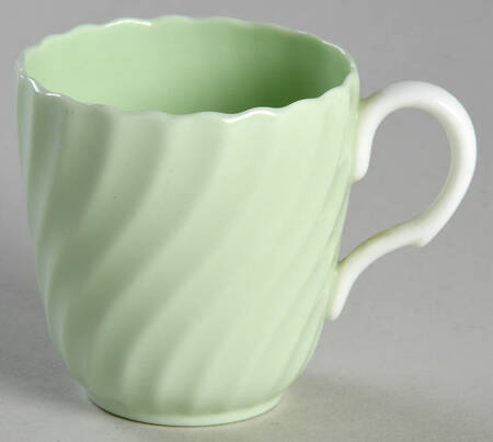 Shell Green Flat Demitasse Cup