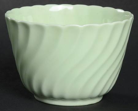 Shell Green Mini Open Sugar Bowl