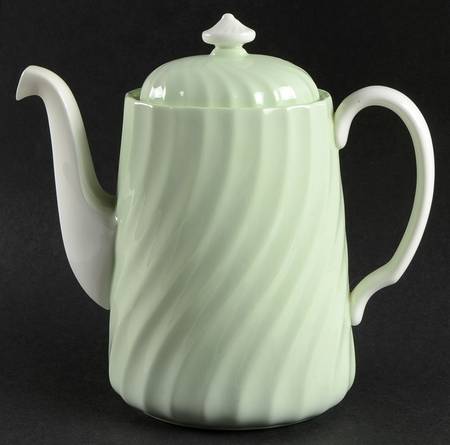 Shell Green Coffee Pot & Lid