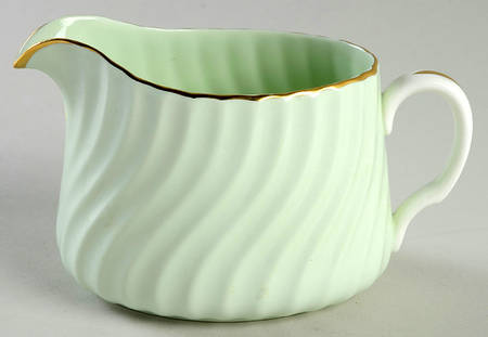 Shell Green and Gold Creamer