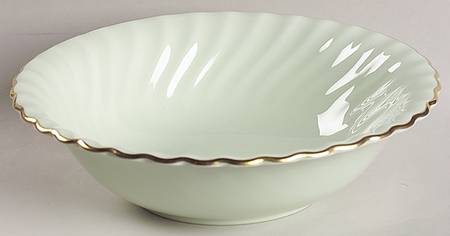 Shell Green and Gold Coupe Cereal Bowl