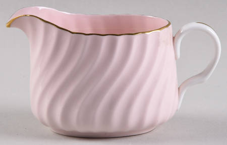 Shell Pink and Gold Mini Creamer