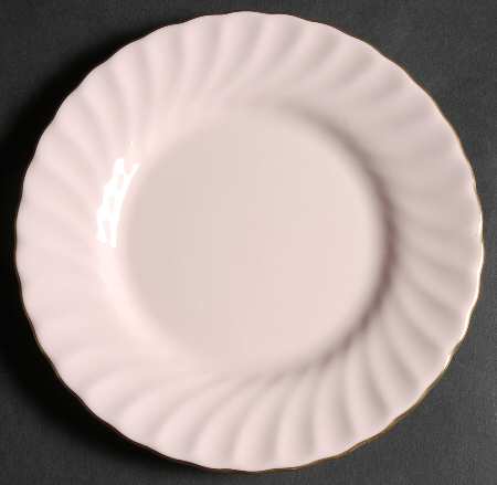 Shell Pink and Gold Bread & Butter Plate