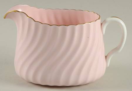 Shell Pink and Gold Creamer