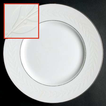 Silver Laurel Dinner Plate