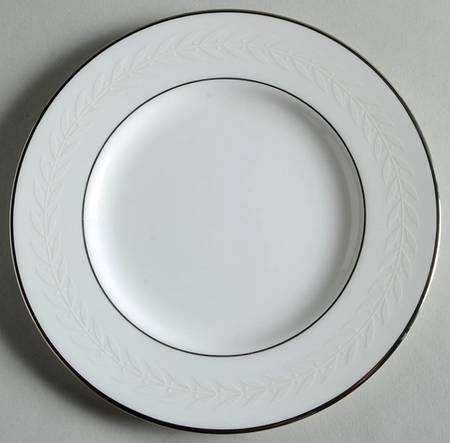 Silver Laurel Salad Plate