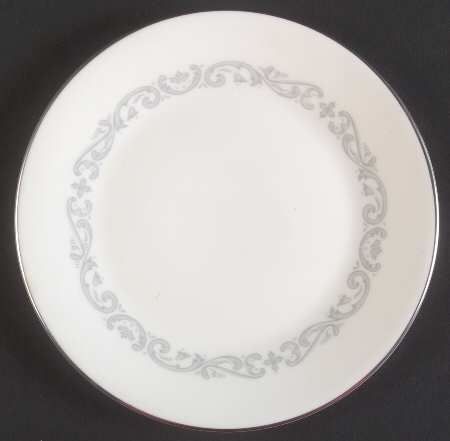Silver Scroll Bread & Butter Plate