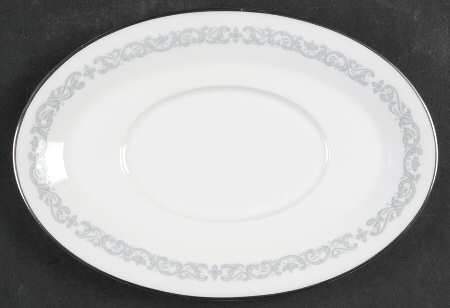Silver Scroll Underplate for Gravy Boat