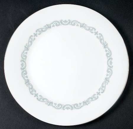 Silver Scroll Salad Plate