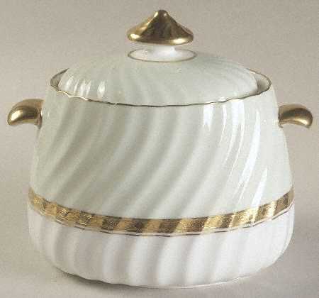 Somerset Green Sugar Bowl & Lid