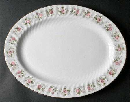 Spring Bouquet 16" Oval Serving Platter