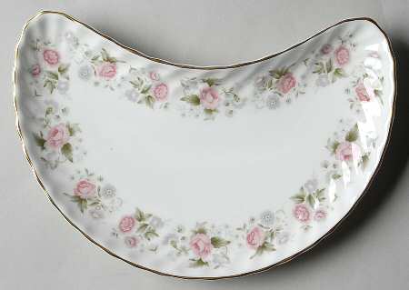 Spring Bouquet Crescent Salad Plate