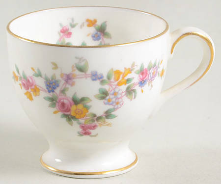 Spring Flowers Footed Demitasse Cup