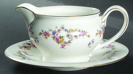 Spring Flowers Gravy Boat & Underplate