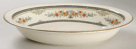 Stanwood (Gold Trim) 10" Oval Vegetable Bowl
