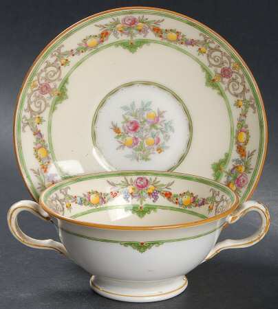 Stratford Footed Bouillon Cup & Saucer