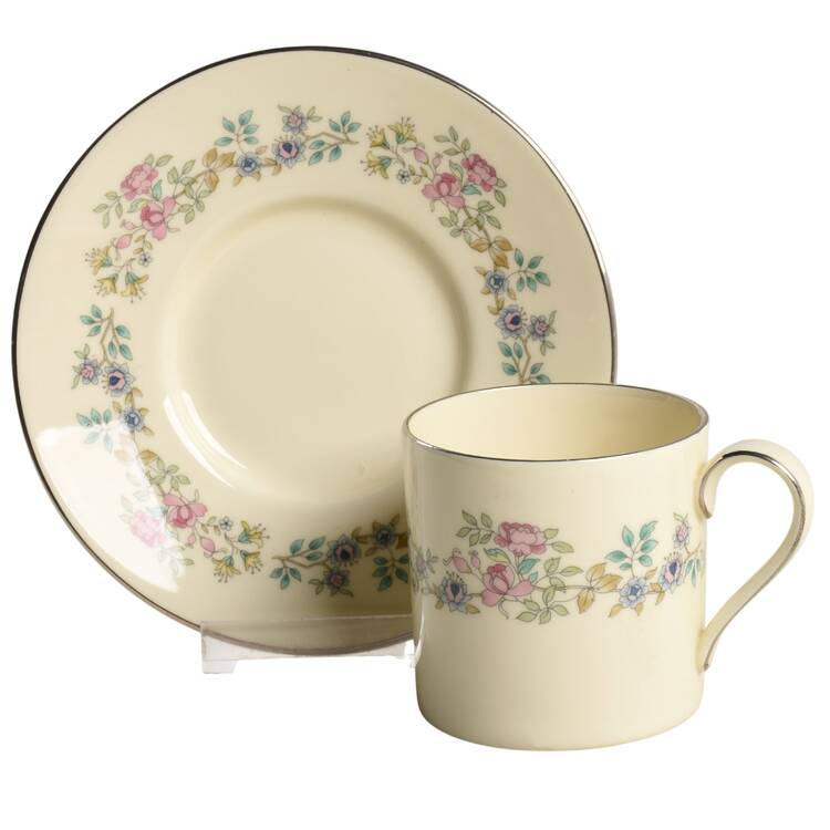 Summer Song Flat Demitasse Cup & Saucer Set