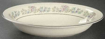 Summer Song 10" Oval Vegetable Bowl