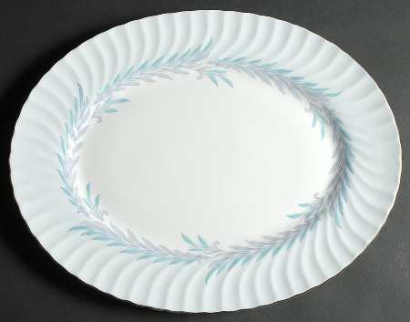 Symphony Blue 15" Oval Serving Platter