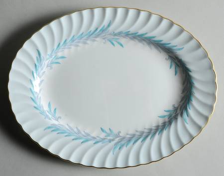 Symphony Blue 10" Oval Serving Platter