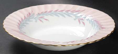 Symphony Pink Rim Soup Bowl