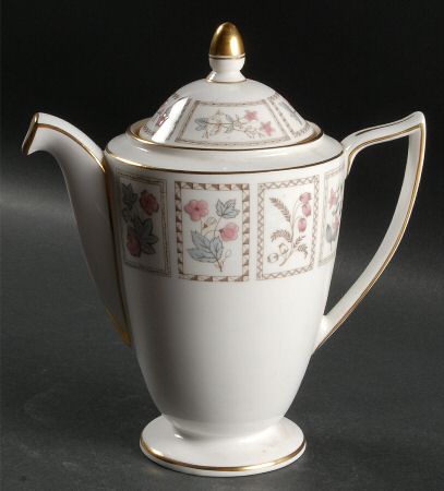 Tapestry (Gold Trim) Mini Coffee Pot & Lid