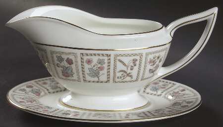 Tapestry (Gold Trim) Gravy Boat & Underplate