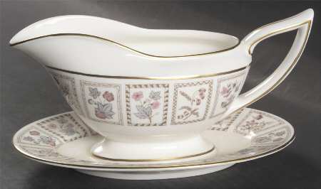 Tapestry (Gold Trim) Gravy Boat with Attached Underplate