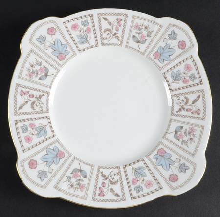 Tapestry (Gold Trim) Square Salad Plate