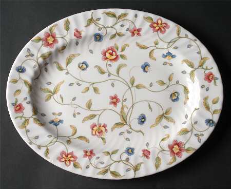 Tapestry (Newer, No Trim, S770) 13" Oval Serving Platter