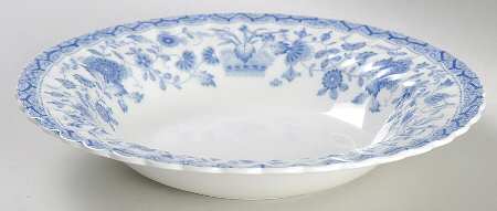 Thames Blue Rim Soup Bowl