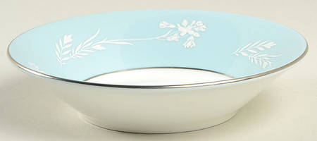 Turquoise Cameo Fruit/Dessert (Sauce) Bowl by Minton