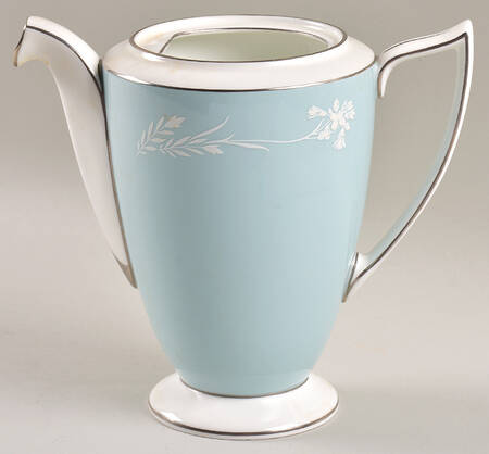 Turquoise Cameo Coffee Pot No Lid