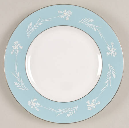 Turquoise Cameo Salad Plate
