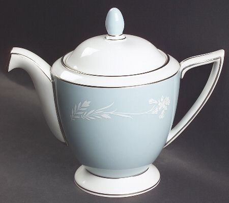 Turquoise Cameo Teapot & Lid