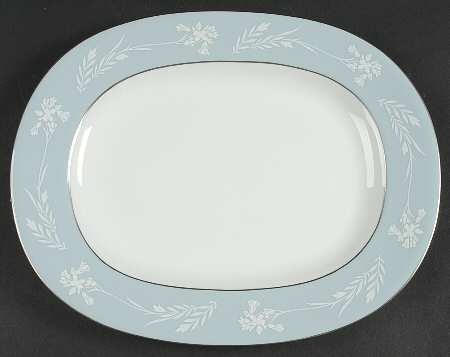 Turquoise Cameo 10" Oval Serving Platter