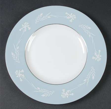 Turquoise Cameo Luncheon Plate