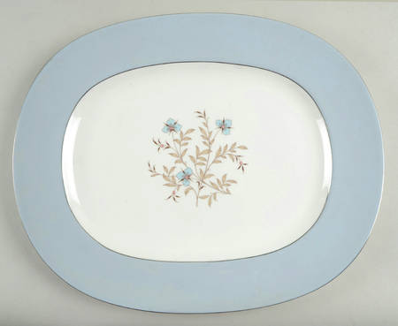 Twilight Grey 16" Oval Serving Platter