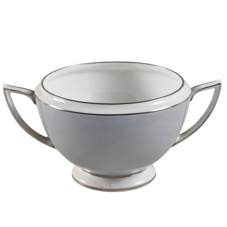 Twilight Grey Sugar Bowl No Lid