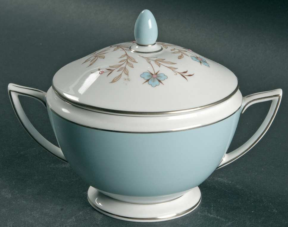 Twilight Turquoise Sugar Bowl & Lid