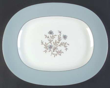 Twilight Turquoise 15" Oval Serving Platter