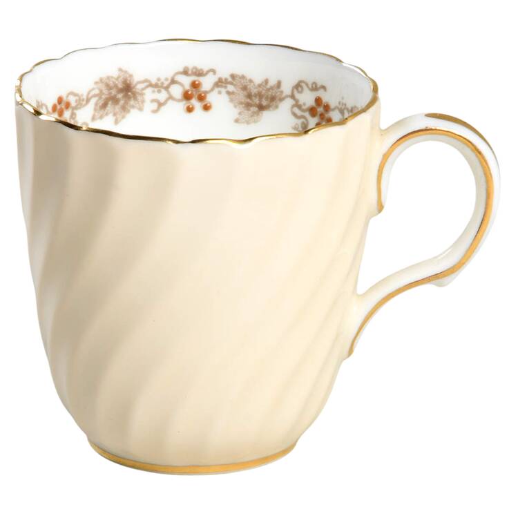 Vineyard Buff Flat Demitasse Cup