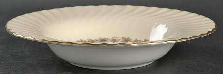 Vineyard Buff Rim Soup Bowl