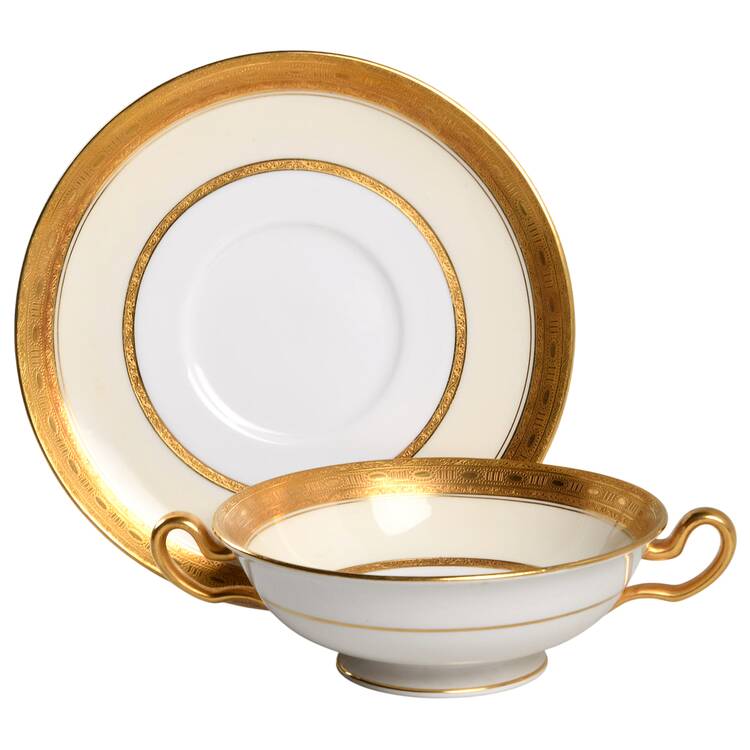 Wellington Cream Soup Bowl & Saucer Set