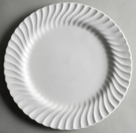 White Fife 12" Chop Plate (Round Platter)