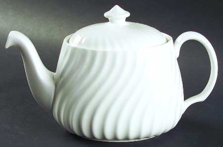 White Fife Teapot & Lid