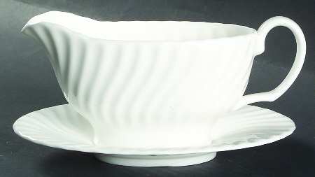 White Fife Gravy Boat & Underplate