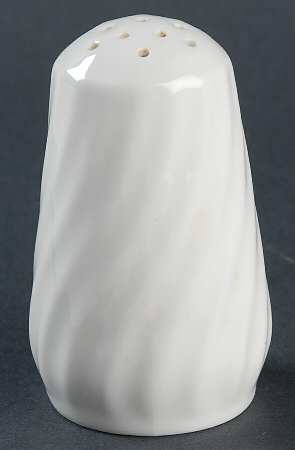 White Fife Pepper Shaker